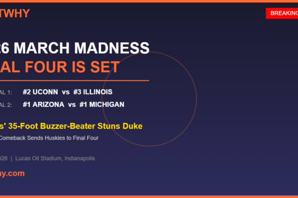 2026 March Madness Final Four - Michigan, Arizona, UConn, Illinois