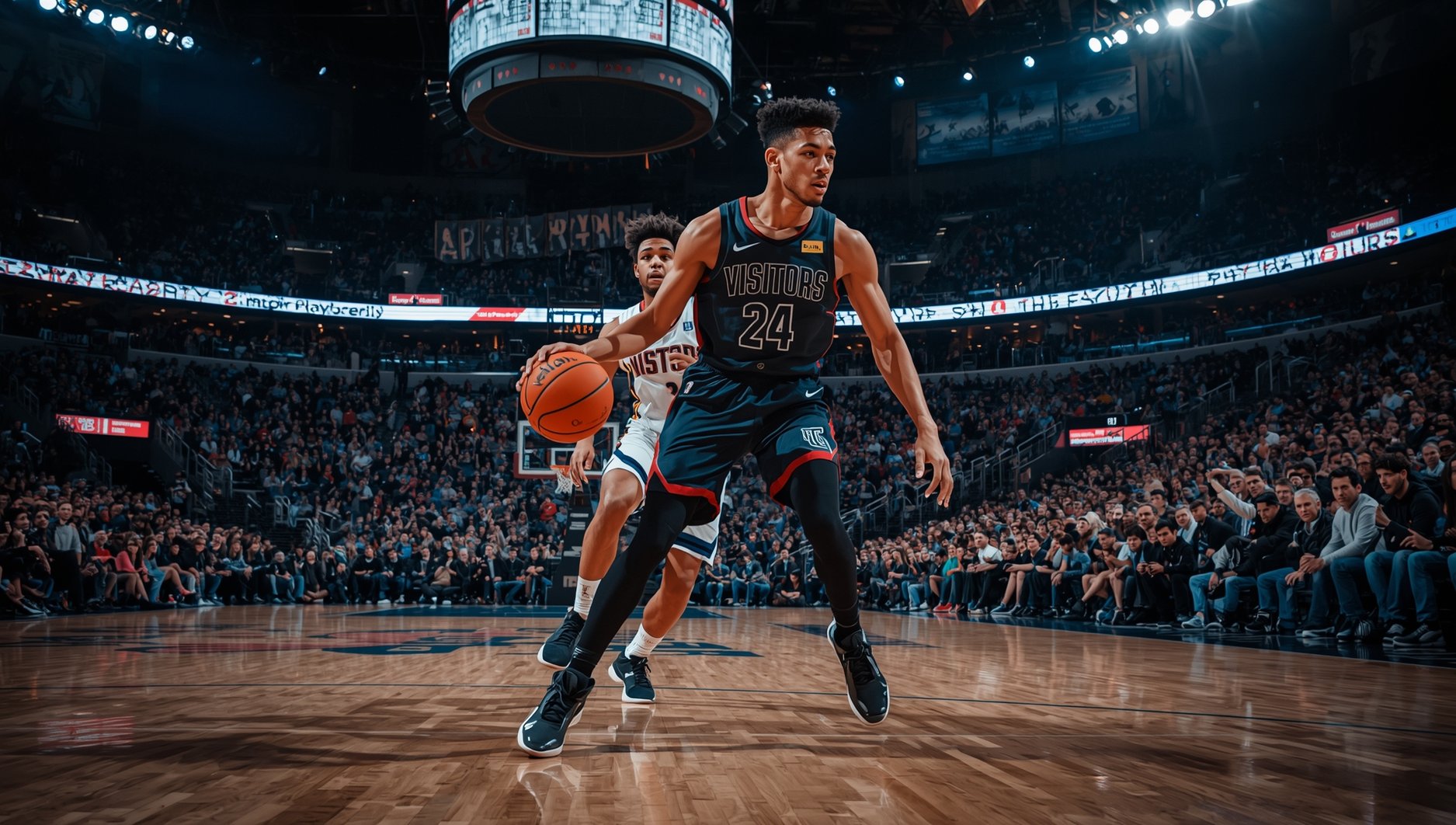 NBA playoff basketball player driving to the hoop in a packed arena — Knicks vs Hawks Game 3 preview