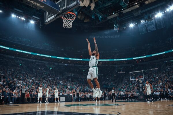 NBA Celtics 76ers playoff Game 6 basketball arena