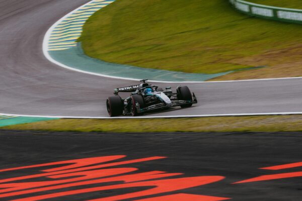 Formula 1 race car at speed on a Grand Prix circuit, evoking the high-speed action of the 2026 Miami Grand Prix