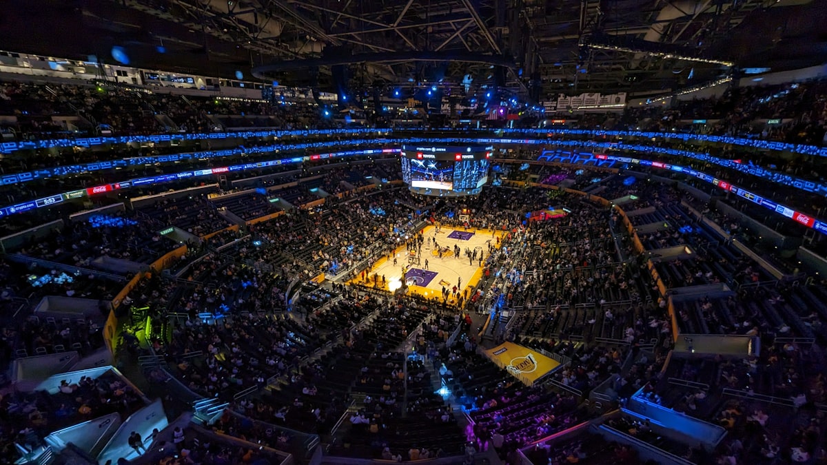 NBA conference finals scene illustrating a packed playoff arena like the one Wembanyama and the Spurs played in for Game 1