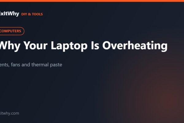 Laptop overheating — cleaning vents, fans and thermal paste