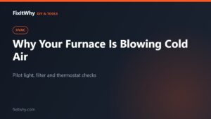 Why Is My Furnace Blowing Cold Air? Causes & Fixes